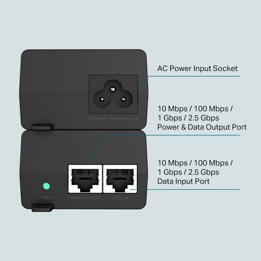 [POE260S] TP-Link - Inyector PoE Omada 2.5G