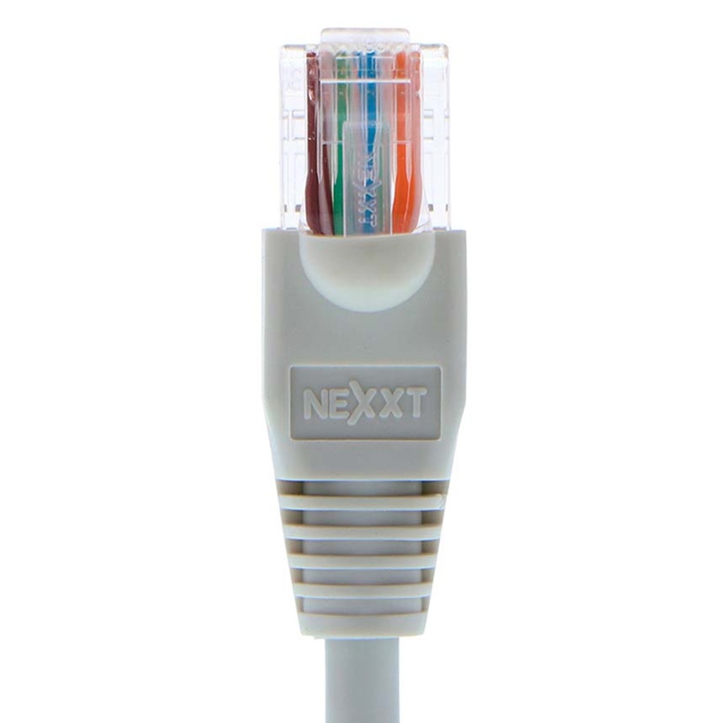 (AB360NXT01) Nexxt - Patch Cord UTP Multifilar Categoria 5E Gris 24AWG Revestimiento CM (1M/3ft) (Unidad)