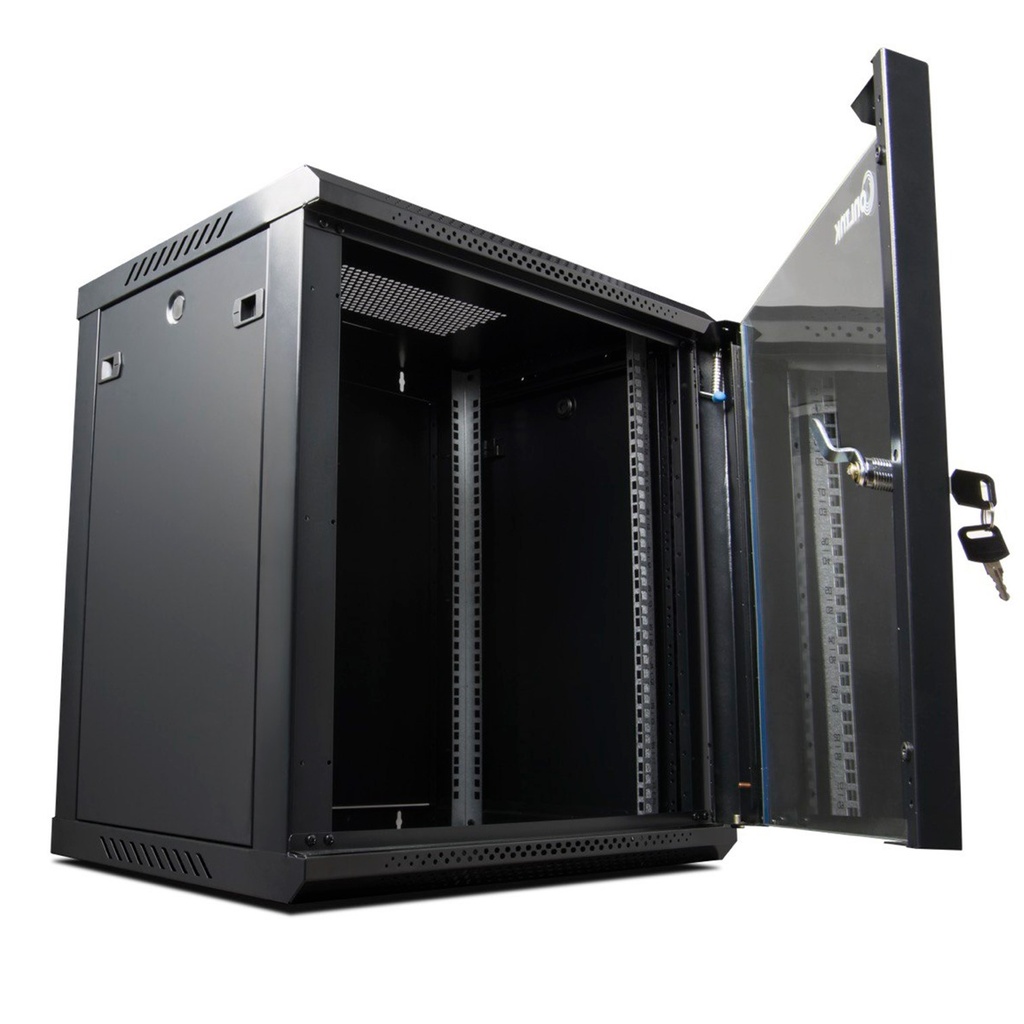 (WM6412) Onlink - Rack de Pared Cerrado Fijo 12U 600x450mm con Puerta de Vidrio