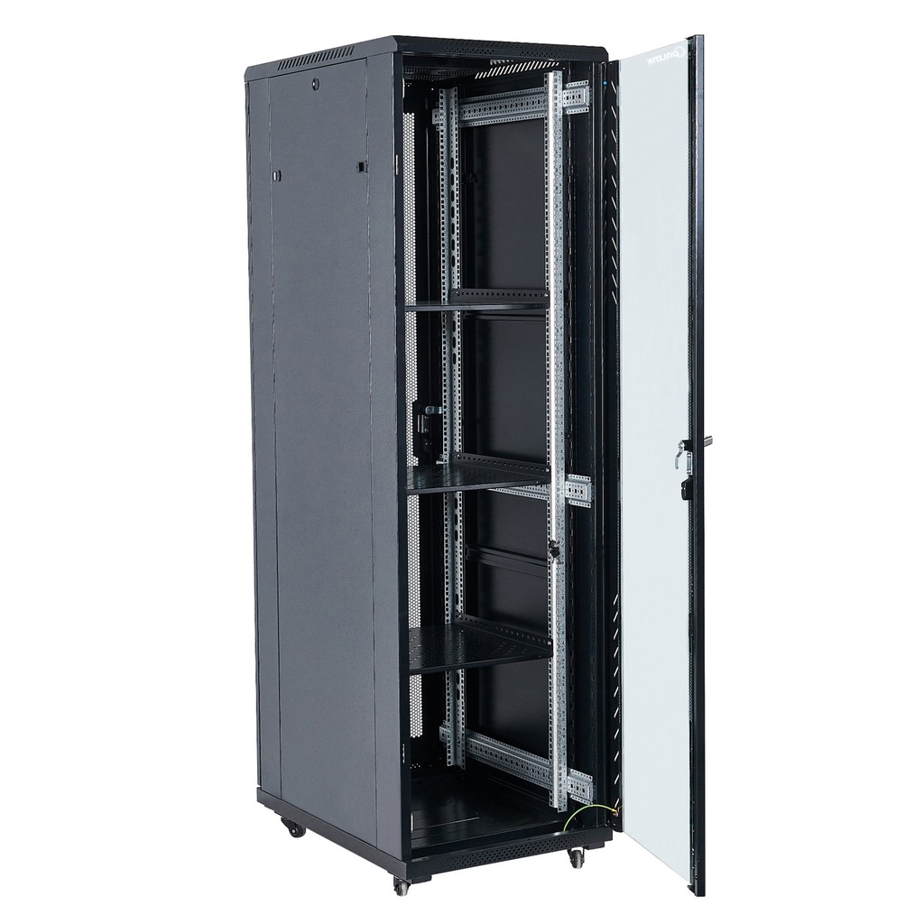  (AS6842-VM/600x800) Onlink - Rack de Piso Cerrado 42U 600x800mm con Puerta Frontal de Vidrio y Trasera de Malla