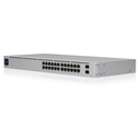 (USW-24-POE) Ubiquiti - UniFi Switch Gen2 Capa 2 de 24 puertos (16 puertos PoE 802.3af/at + 8 puertos Gigabit) + 2 puertos 1G SFP 95W
