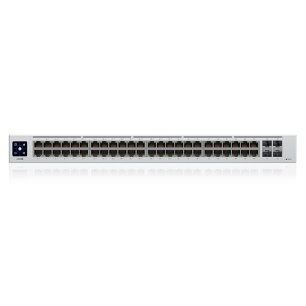 (USW-48-POE) Ubiquiti - UniFi Switch Capa 2 de 48 puertos (32 puertos PoE 802.3af/at + 16 puertos Gigabit) + 4 puertos 1G SFP 195W