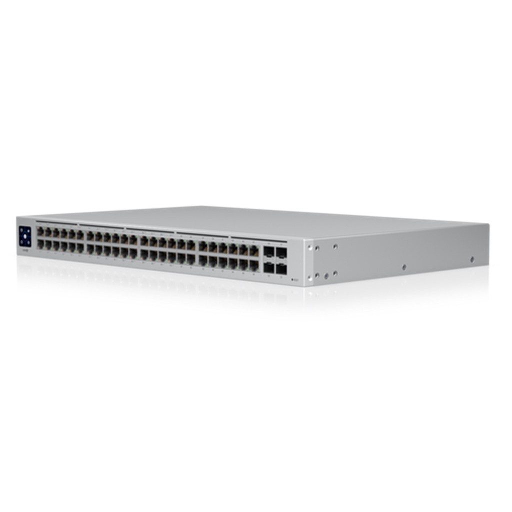 (USW-48-POE) Ubiquiti - UniFi Switch Capa 2 de 48 puertos (32 puertos PoE 802.3af/at + 16 puertos Gigabit) + 4 puertos 1G SFP 195W