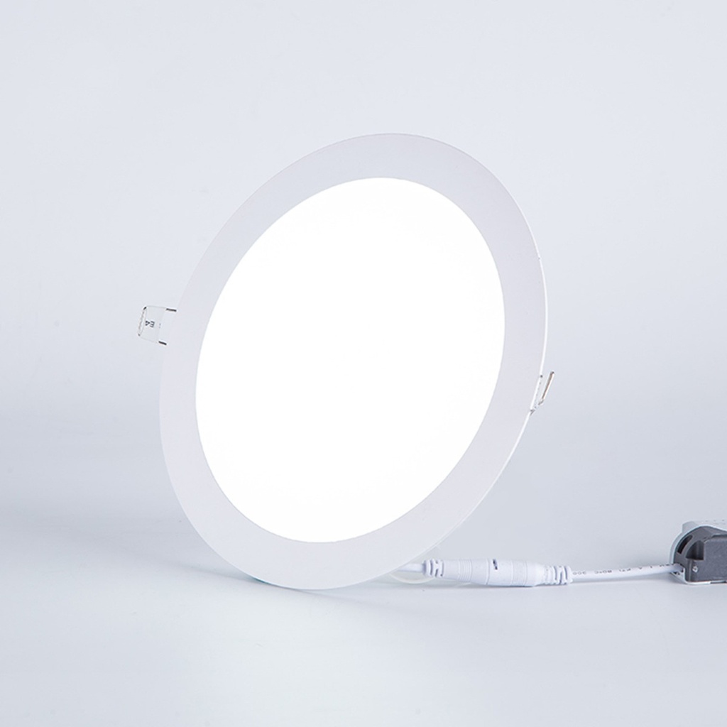 Lampara Panel LED 24W 6500K Luz Fria Redonda Empotrar BS-TD-24-BL Littman
