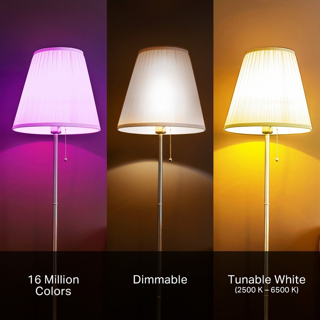 (KL125) Kasa by TP-Link - Bombillo LED Bulbo Inteligente Regulable 9W 2500K-6500K RGB Multicolor WiFi
