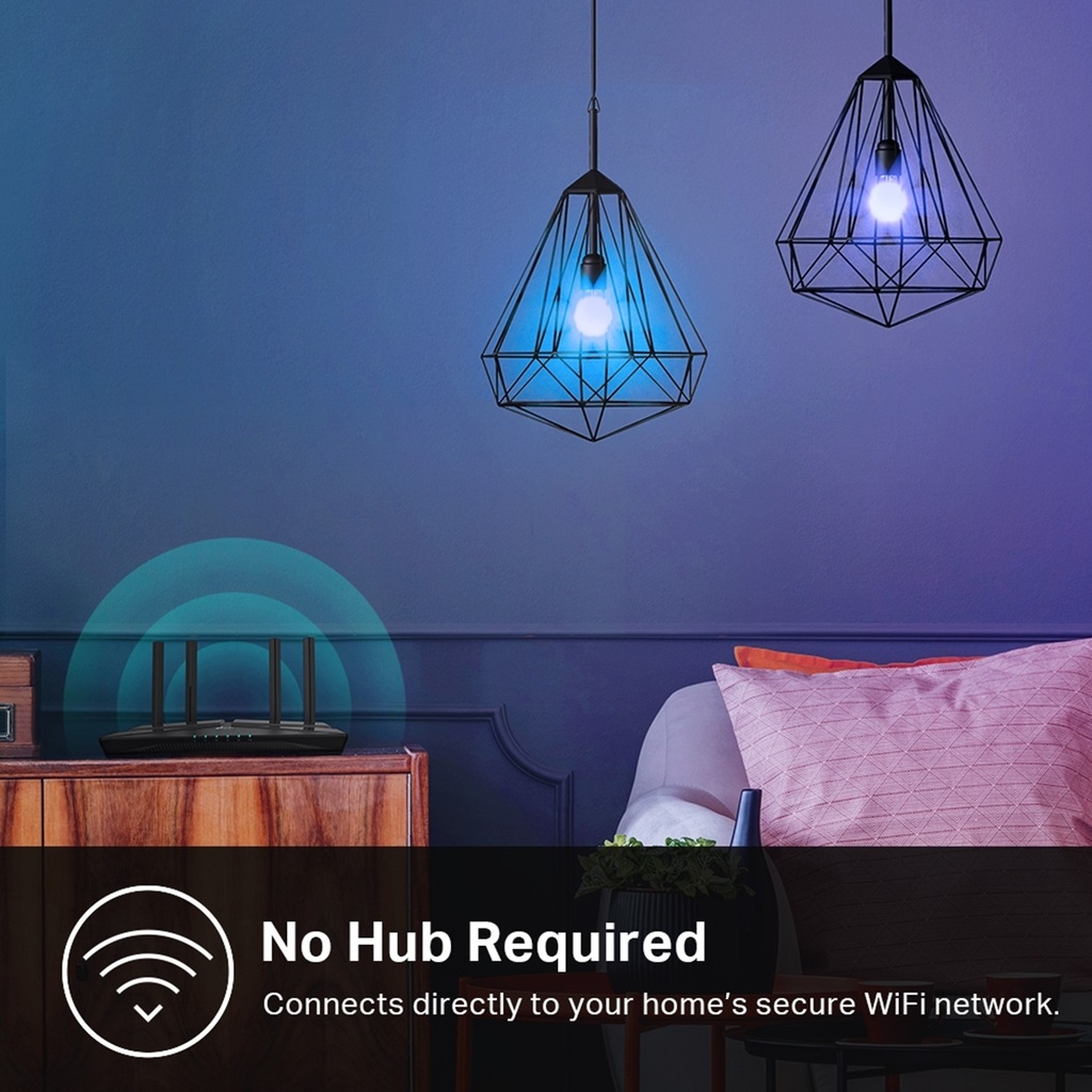 (KL125) Kasa by TP-Link - Bombillo LED Bulbo Inteligente Regulable 9W 2500K-6500K RGB Multicolor WiFi