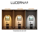 Lampara Vapoleta Ovalada LED 8W 6500K Luz Fria IP54 Interiores/Exteriores Borde Blanco 640lm VP8-OVAL Lucerna