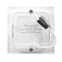 (DL-006-PS) DuraLED - Lampara Panel LED 3W 6500K Luz Fria Cuadrada Empotrar