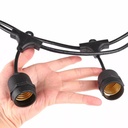 Cadena Extensión de Socates E27 8 Metros 12 Socates Ideal para Bombillos Vintage LOSL-8MX12 Hammer