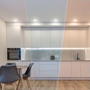 (DL-035-CCT) DuraLED - Lampara Panel LED 12W CCT 3en1 3000K-4500K-6500K Redonda Empotrar Infinity (Sin borde)