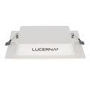 Lampara Panel Driver/Integrado LED 9W 5" 3000K Luz Calida Cuadrada Empotrar 720lm 509-C-CL Lucerna