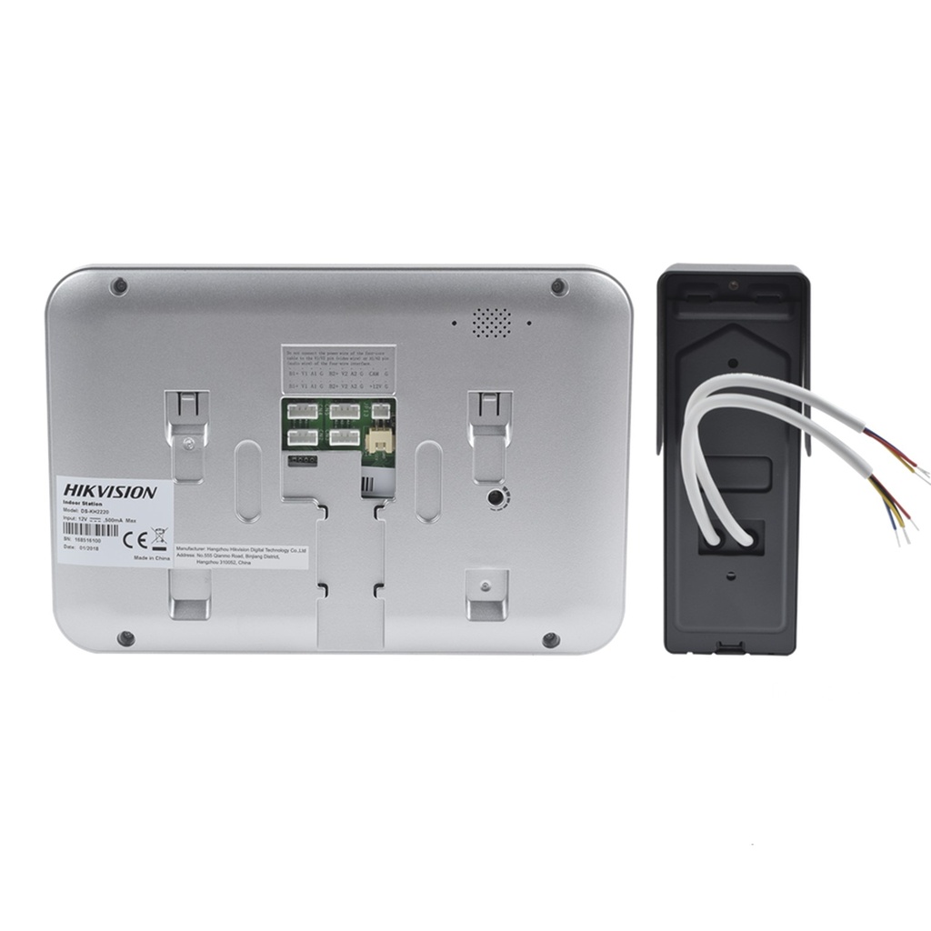 (DS-KIS203T) Hikvision - Kit de Videoportero Analógico con Pantalla LCD a Color de 7"