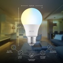 [NHB-W1104PK] Nexxt Home - Bombillo LED 9W Blanco Regulable [2700 a 6500K] Inteligente 110V A19 WiFi [4-PACK]