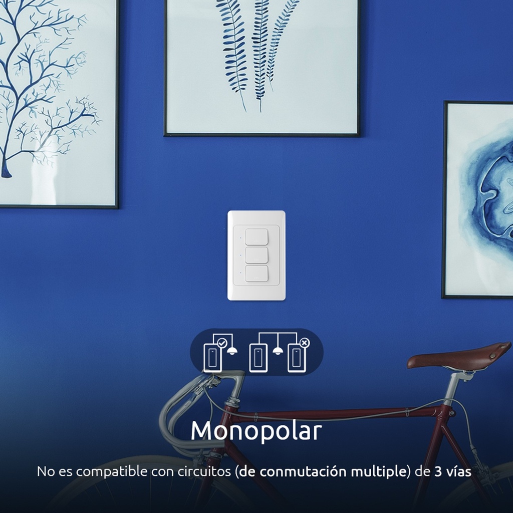 [NHE-T100] Nexxt Home - Interruptor Triple Inteligente WiFi