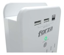 [FWT-331USBC] Forza - Toma Corriente Protector de Voltaje 1875W [3] x NEMA 5-15R + USB 120V