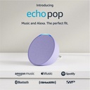 [ECHOPOP-LAVANDA] Amazon - Altavoz Inteligente y Compacto con Sonido Definido + Alexa
