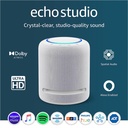 [ECHOSTUDIO-BLANCO] Amazon - Altavoz Inteligente con Audio de Alta Fidelidad + Alexa