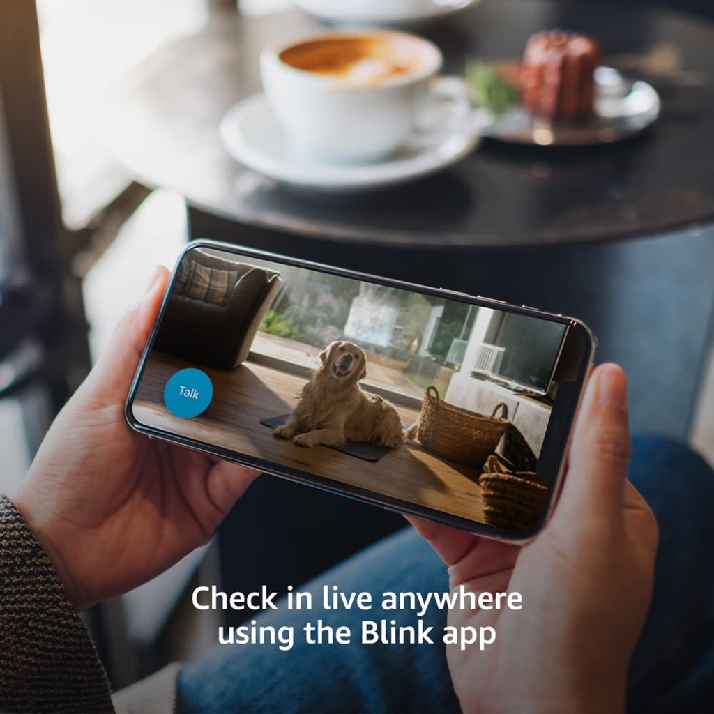 [INDOOR-MINI-BLACK] Blink - Cámara Domo Ip Inalambrica HD 1080P [2MP] WiFi para Interiores Compatible con Alexa [Blanco]