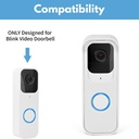 [SOP-AD-WHITE] Blink - Soporte Adhesivo para Puerta Compatible con Video Portero Blink [Blanco]