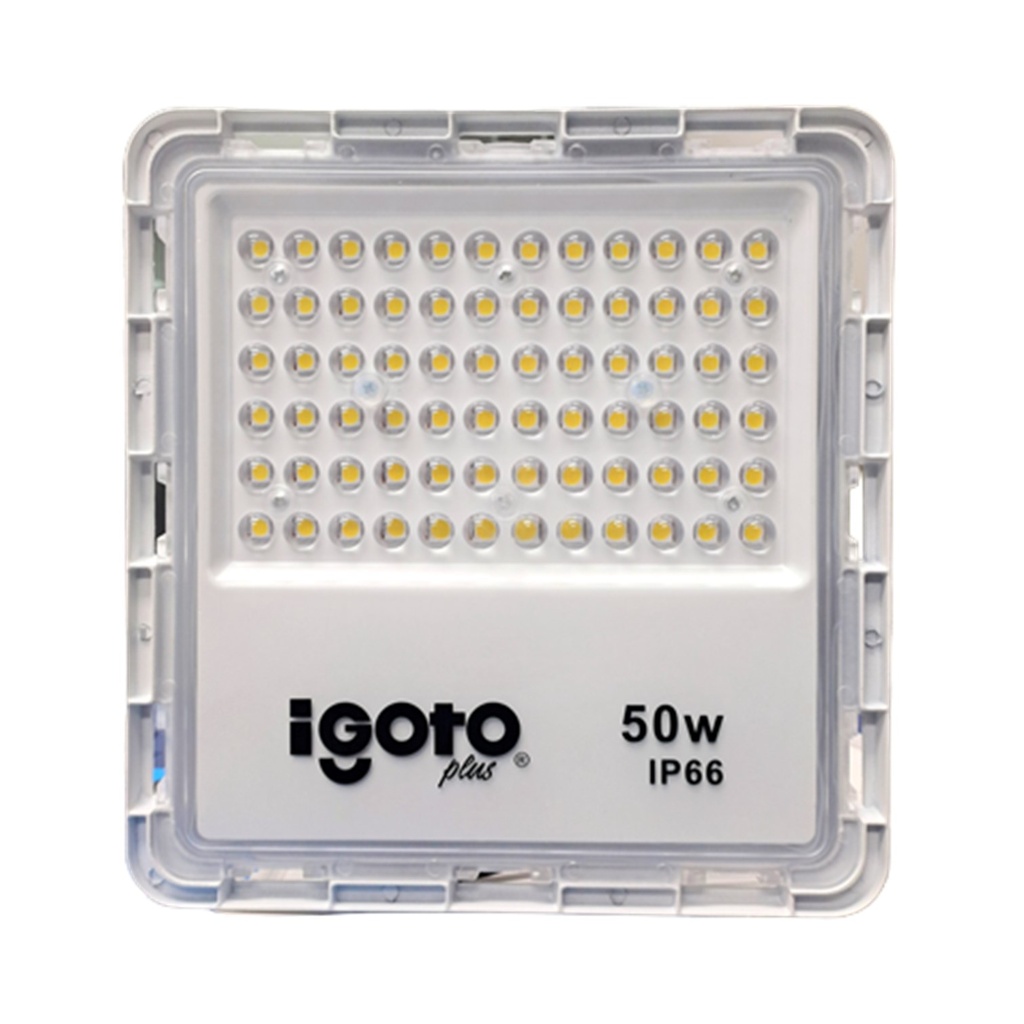 [IG-RL50W] Igoto - Reflector LED Cuadrado 50W 6500K Multivoltaje IP66 238x228x35mm
