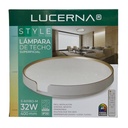 [S-601B0-M] Lucerna - Lampara de Techo Plafon Decorativo 32W [400mmx70mm] C/Control Dimerizable 3K-4K-6K Superficial