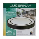 [S-603N-G] Lucerna - Lampara de Techo Plafon Decorativo 46W [500mmx80mm] C/Control Dimerizable 3K-4K-6K Superficial