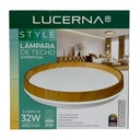 [S-605M-M] Lucerna - Lampara de Techo Plafon Decorativo 32W [400mmx80mm] C/Control Dimerizable 3K-4K-6K Superficial