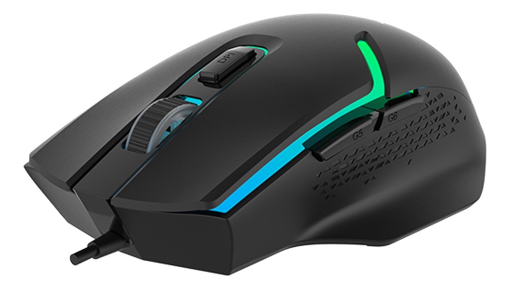 Mouse Gaming USB Delux [Negro] + LED M588BU