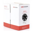 [DS-1LN6U-G] Hikvision - Cable UTP Categoria 6 100% Cobre Interior Gris [Caja 305 Metros]