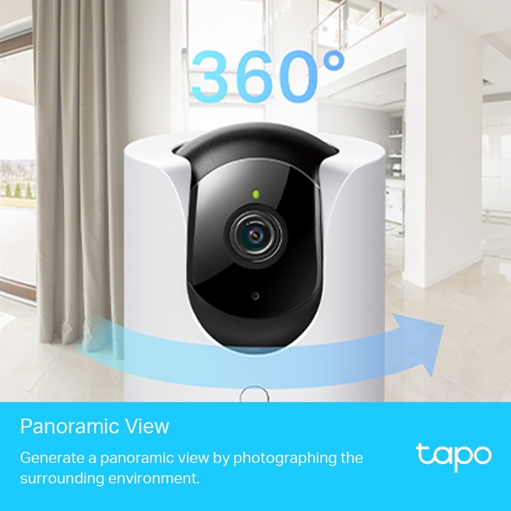 [C225] Tapo by TP-Link - Cámara HD [2K] Inteligente de Vigilancia Rotatoria 360° Wifi