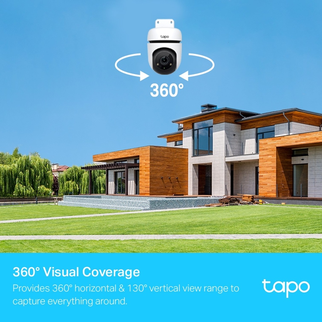 [C500] Tapo by TP-Link - Cámara HD 1080P [2MP] Inteligente de Vigilancia Rotatoria 360° Wifi