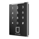 [DS-K1109DKFB] Hikvision - Lector de Tarjetas Proximidad Desfire card, Felica card y Mifare card Teclado para Contraseña y Huellas Comunicación RS485 y Wiegand