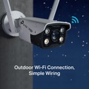 [C340-W-4] Vigi By TP-Link - Cámara Bullet IP Inalambrico WiFi Full Color HD 2K [4MP] Lente 4mm