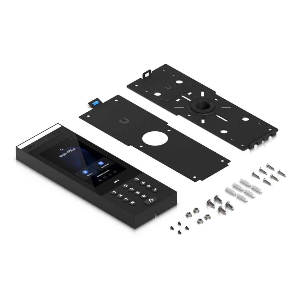 [UA-Intercom] Ubiquiti - UniFi Intercom Lector NFC y QR Pantalla táctil 7" Cámara, Bocina y Micrófono IP65 Interior/Exterior