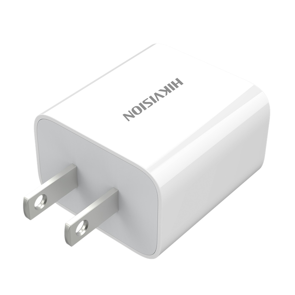 [HS-FC20N-A1C01S] Hikvision - Cargador USB-C de 20 Watts Carga Rapida 5VCD a 3Amp 9VCD a 2.22Amp Compatible con Multiples Marcas