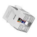 [ATB-COUPLER6AB] Beconnect  - Conector Keystone Jack Coupler RJ-45 Categoria 6A Blanco [Unidad]