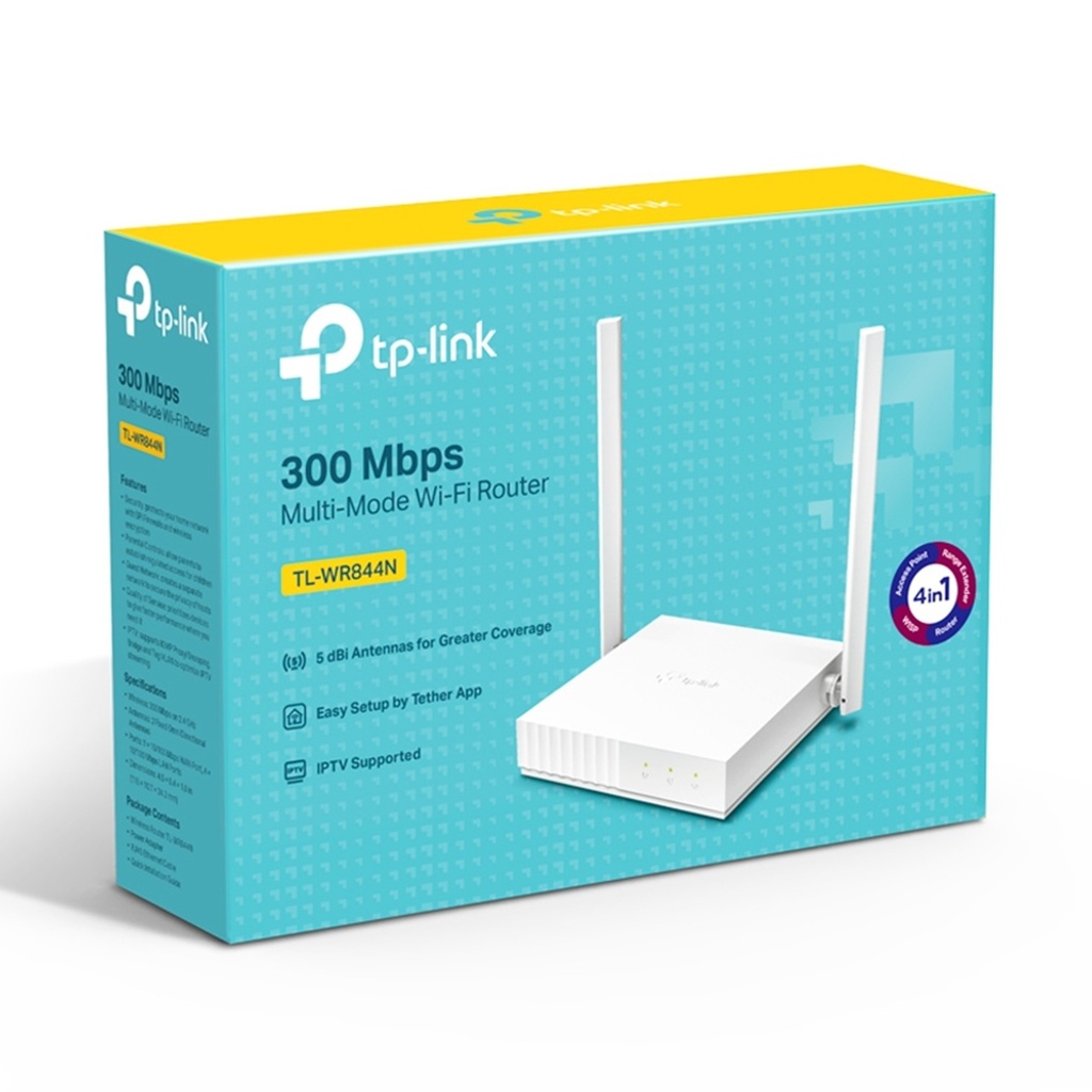 [TL-WR844N] TP-Link - Router Inalambrico WiFi Multimodo 300Mbps 2 Antenas 5dBi
