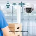 [C240-2.8] Vigi By TP-Link - Cámara IP Alta Definición [4Mp] Tipo Domo Full Color con Audio PoE y 12V IP67 [Lente 2.8mm]