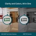 [C450-2.8] Vigi By TP-Link - Cámara IP Alta Definición [5Mp] Tipo Turret Full Color con Audio PoE y 12V [Lente 2.8mm]