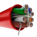[AB356NXT03] Nexxt - Cable UTP Categoria 6 100% Cobre 23AWG CM Interior Rojo [305m/1000ft]