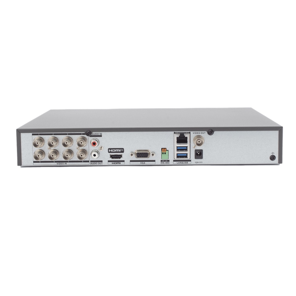 [iDS-7208HUHI-M1/XT/4A+8/4ALM] Hikvision - DVR [5MP] Pentahibrido AcuSense 8 Canales TurboHD + 8 Canales IP