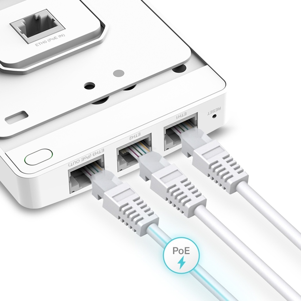 [EAP235-Wall] TP-Link - Punto de Acceso de Pared Inalambrico Doble Banda Gigabit MU-MIMO Omada AC1200