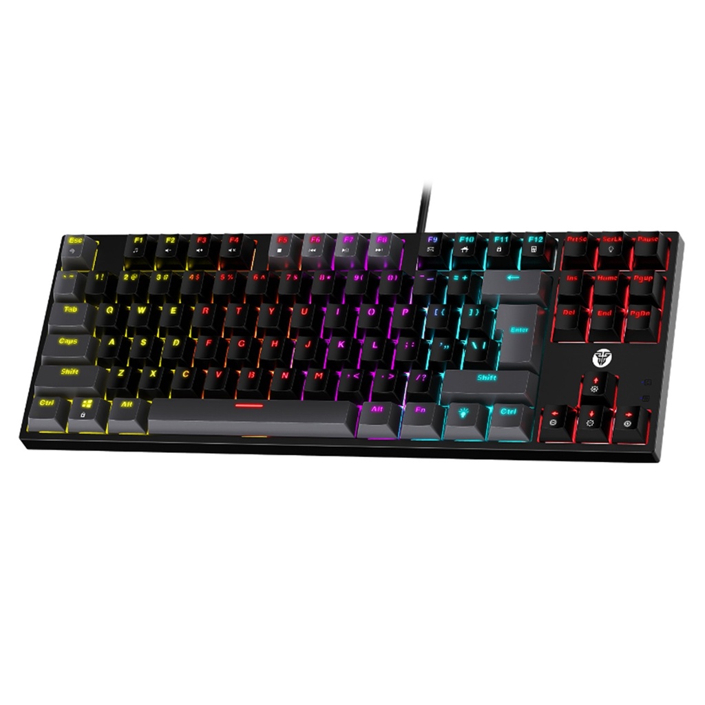 [MK876V2-GY(RD)] Fantech -Teclado Atom 87 alambrico SW Rojo [Gris]