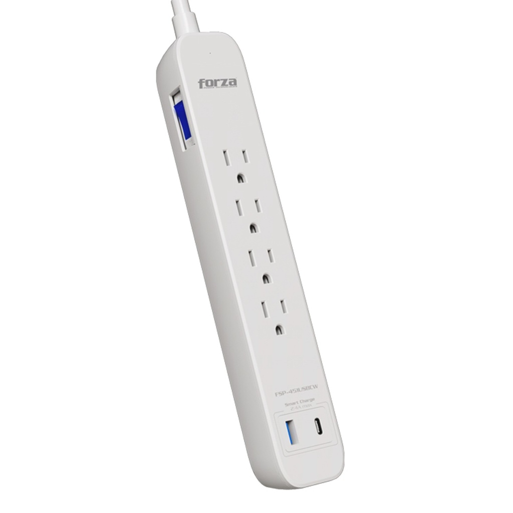 [FSP-451USBCW] Forza - Protector de Voltaje 1750W 110 / 120 4 Tomas