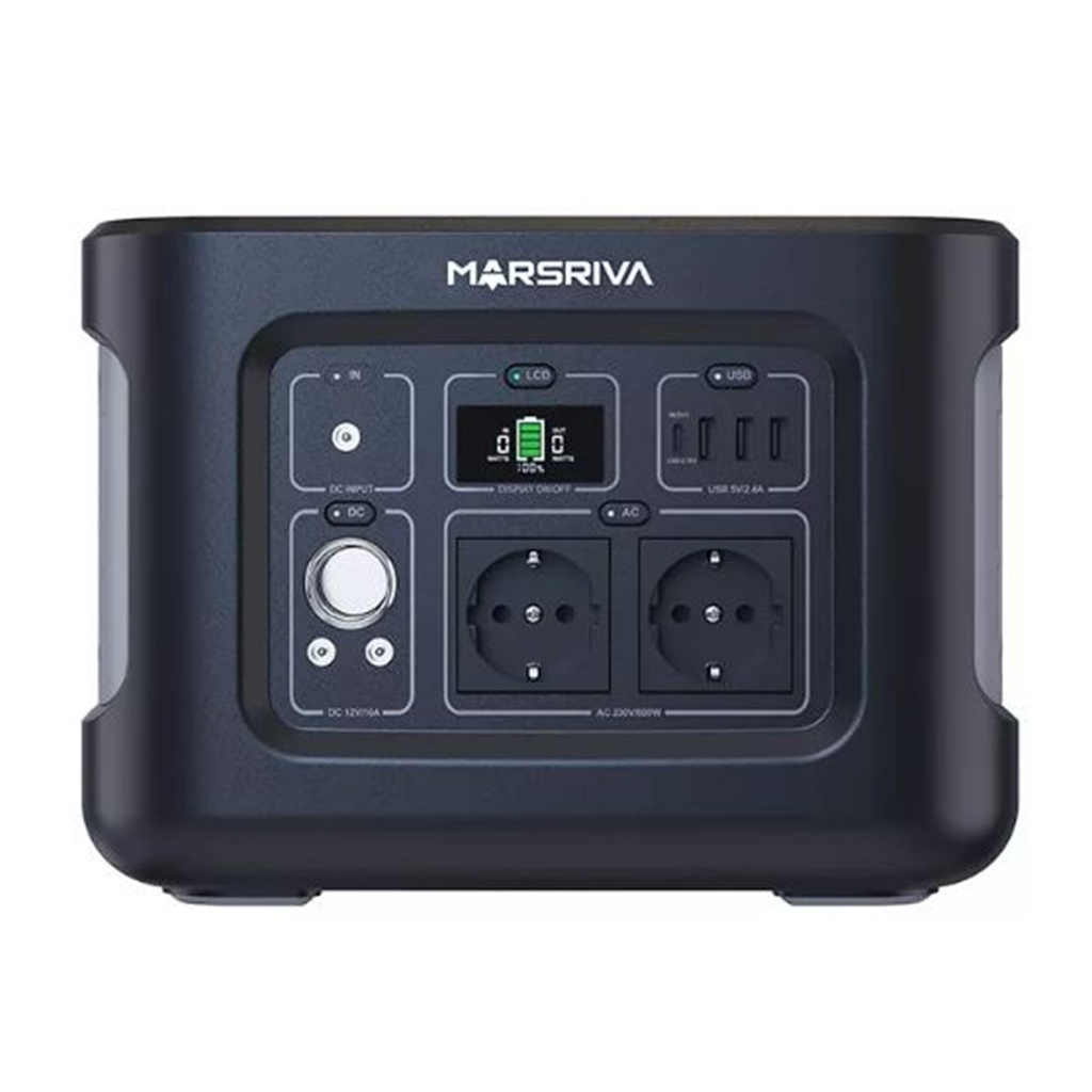 [MP6-PRO] Marsriva - Estacion de Poder Portatil 600W [655.3WH/25.6V/25600MAH]
