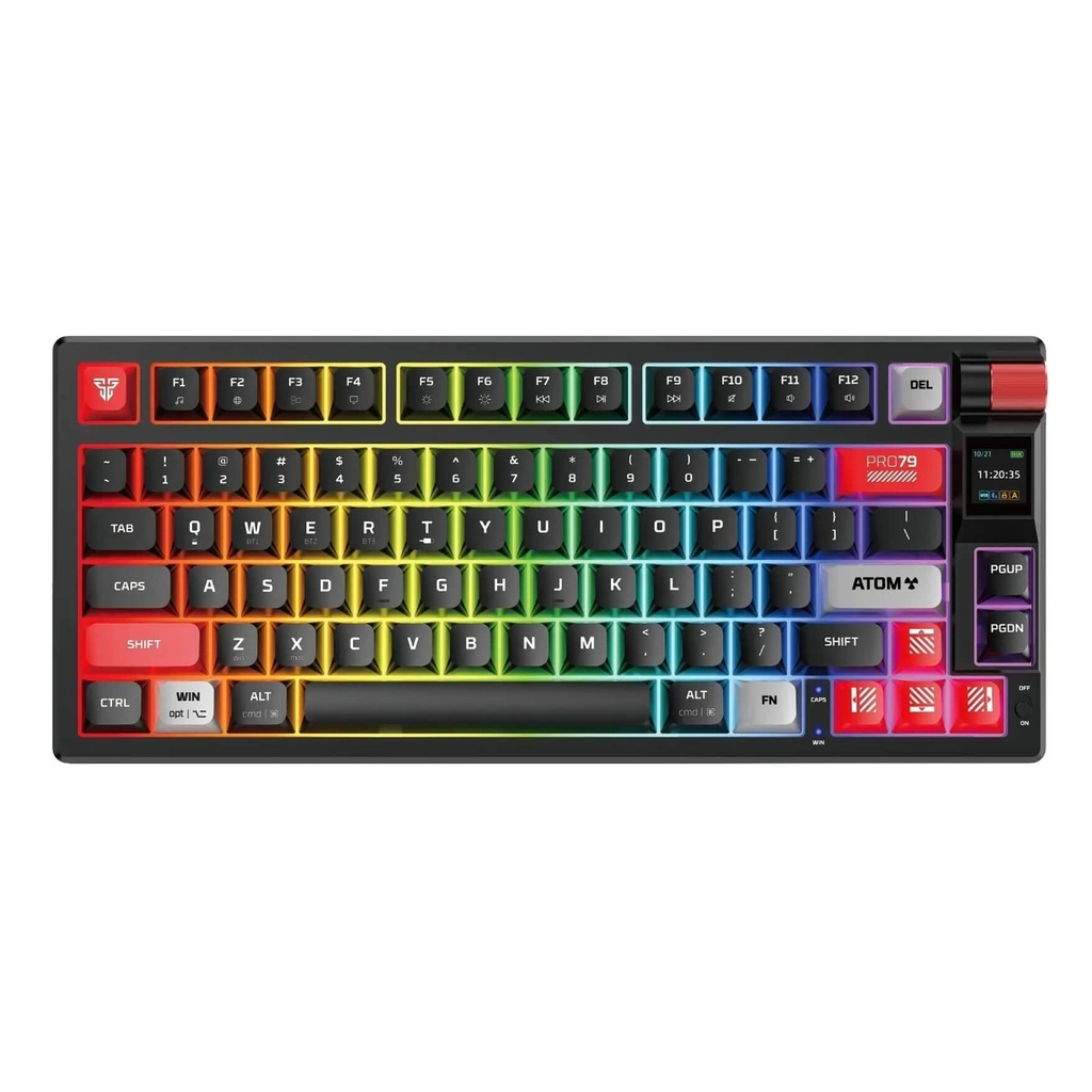 [MK917-BK-BK(BL)] Fantech -Teclado Atom PRO79 Inalambrico SW Azul [Negro]