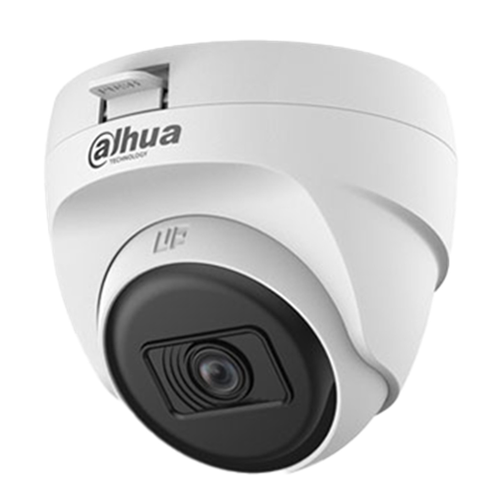 [DH-HAC-T1A21N-U-IL-A] Dahua - Cámara Domo 1080P [2MP] con Audio Lente 2.8mm Smart Dual Light [Plastico] [Serie Cooper] 