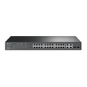 [TL-SL2428P] TP-Link - Switch Inteligente JetStream de 24 Puertos POE 10/100Mbps + 4 Puertos Gigabit Omada
