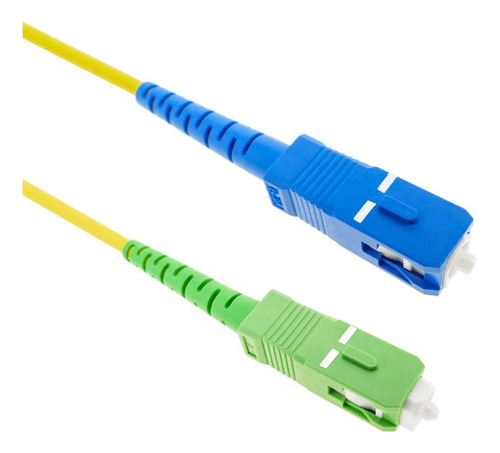 [WPF-PC-APCUPC-10] Wireplus - Patch Cord Fibra Optica SC/APC a SC/UPC G652D [Verde a Azul] [10 Metros]