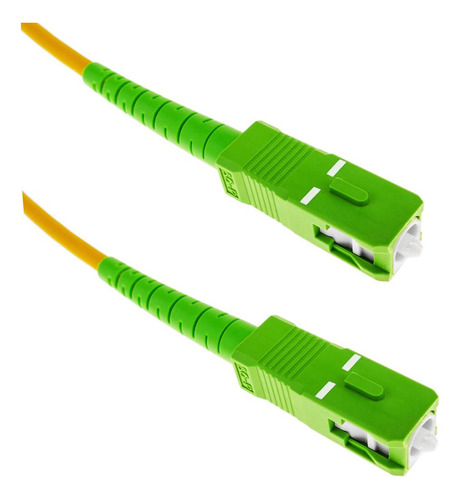 [WPF-PC-APCAPC-1] Wireplus - Patch Cord Fibra Optica SC/APC a SC/APC G652D [Verde a Verde] [1 Metro]